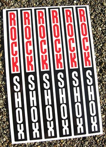 Mountain Bike MTB Cycle FORK STACKED LOGO Decals Stickers fits ROXKSHOX - Picture 1 of 1