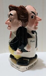Three Stooges early figural ceramic bank one of the best Stooge display pieces