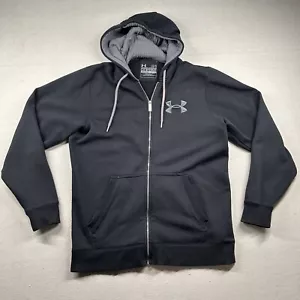 Under Armour Jacket Mens Large Hoodie Storm Thermal Full Zip Active Ebroidery - Picture 1 of 13