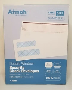 Aimoh Sicherheitskontrolle Umschläge Gummi Versiegelt 500ct Box 30181 NEU - Bild 1 von 4