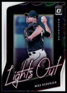2021 Donruss Optic #LO11 Max Scherzer Lights Out Washington Nationals Baseball - Picture 1 of 2