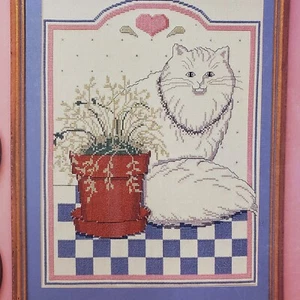 Banar Designs Cats With Class Persian Burmese Barbara Finwall Cross Stitch Book - Picture 1 of 4