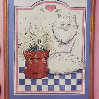 Banar Designs Cats With Class Persian Burmese Barbara Finwall Cross Stitch Book - Image 1 of 4