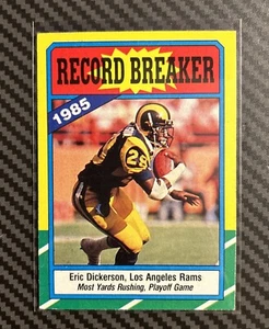 1986 Topps - Record Breaker C* on Copyright Line #2 Eric Dickerson - Picture 1 of 2
