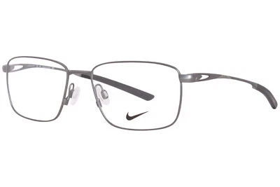 Montura de gafas de titanio Nike 6046 070 para hombre satinado Gunmetal borde completo 55 mm Foto 1 de 4