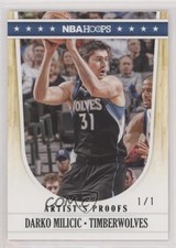 2011-12 NBA Hoops Artist's Proof Black 1/1 Darko Milicic #137 e1e