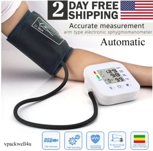 Automatic Digital Arm Blood Pressure Monitor BP Cuff Machine Test Device Home - Picture 1 of 22