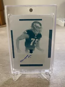 2018 National Treasures Josh Sweat 1/1 Rookie Printing Plate Autograph - Picture 1 of 2