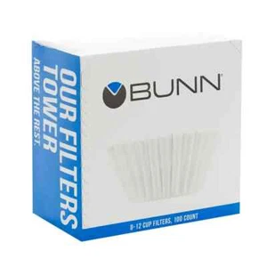 BUNN Filtri Caffè 8-12 Tazze, Astuccio da 6-100 Ct., Carta Pesante Alta Qualità - Foto 1 di 4