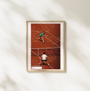 Carlos Alcaraz v Jannik Sinner (längstes French Open Finale aller Zeiten) 11x17 Kunstdruck - Bild 1 von 2