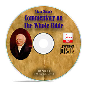 Commentary on Whole Bible, Adam Clarke, Christian Scripture Study Full Set H30