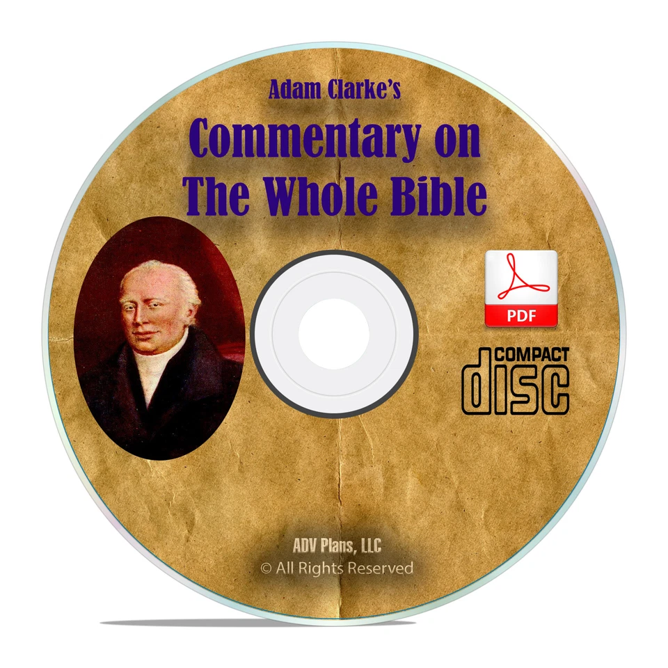 Commentary on Whole Bible, Adam Clarke, Christian Scripture Study Full Set H30 Foto 1 de 1
