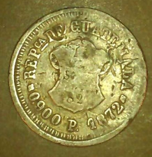 1872 - 1 REAL - GUATEMALA - 90% SILVER - 159,578 MINTAGE
