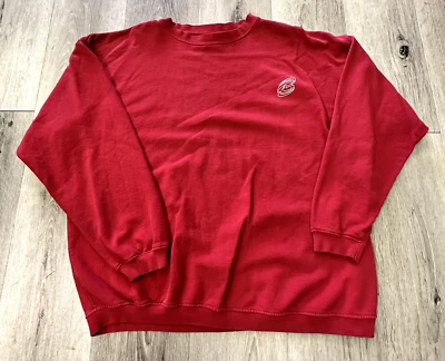 Sudadera Vintage Bugle Boy Talla XL 80s 90s Roja Cuello Redondo Patín Surf Playa Ropa Foto 1 de 4