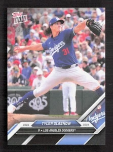 Tyler Glasnow 2024 Topps NOW Road To Opening Day OD-278 Dodgers PBlack/99 - Foto 1 di 2