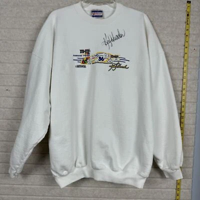 Vintage Embroidered Ken Schrader #36 NASCAR M&M Racing Team Sweatshirt 3XL - Image 1 of 4