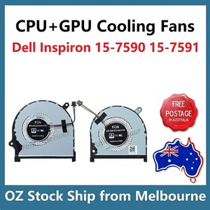 CPU GPU Cooling Fan For Dell Inspiron 15 7590 7591 15-7590 15-7591 P83F001 P83F - Picture 1 of 5
