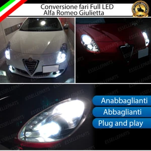 KIT FARI FULL LED ALFA ROMEO GIULIETTA ANABBAGLIANTI + ABBAGLIANTI 22000 LUMEN - Foto 1 di 7
