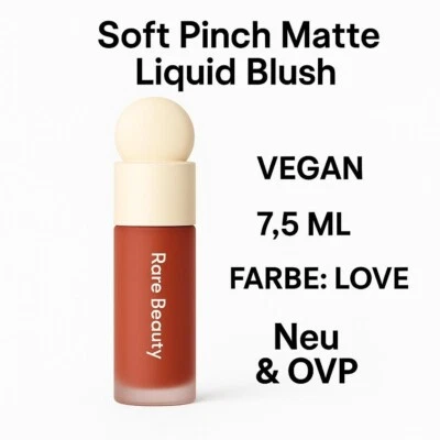 Rare Beauty Blush "Love" 7.5ml – Neu & OVP – 306€/100ml – Matt - Bild 1 von 4