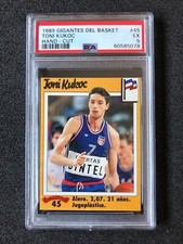 Toni Kukoc ROOKIE RC 1989 Gigantes del Basket #45 Card PSA 5 EX RARE POP 4