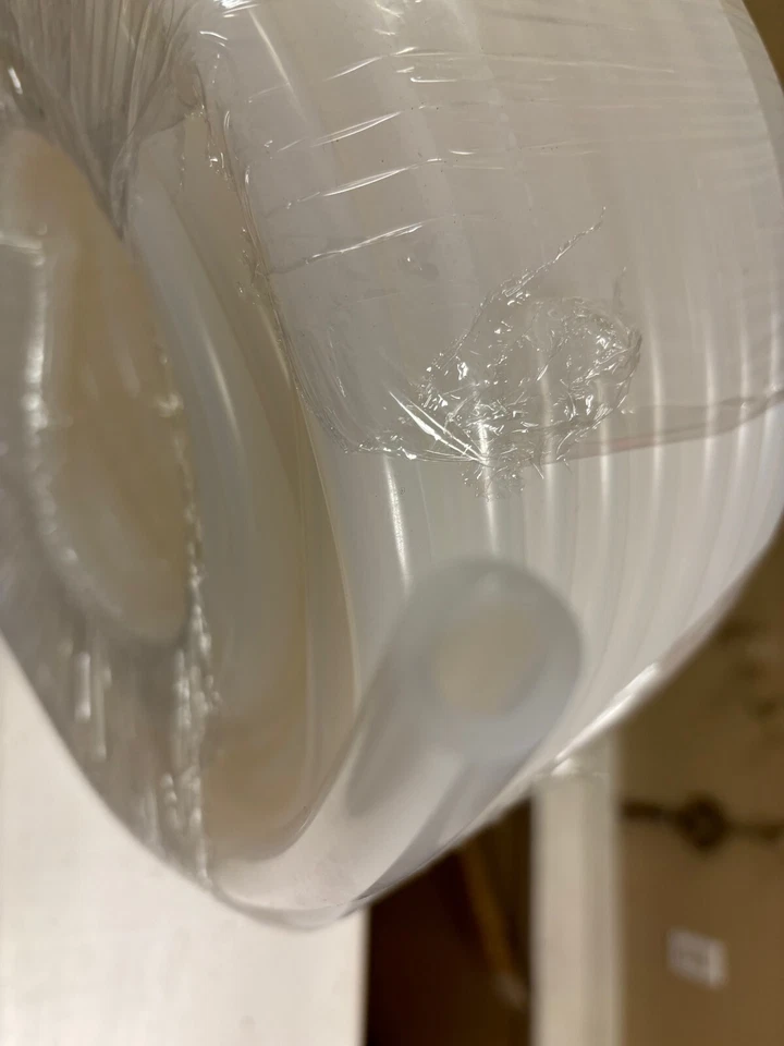 High Temp Clear Silicone Tubing 3/8" ID x 5/8" OD x 1/8 wall 70A Durometer - Image 1 of 3