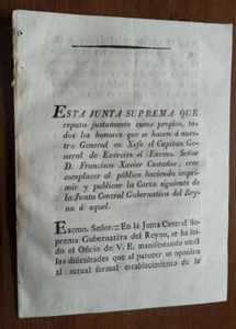 Sevilla 10 Octubre de 1808 Juan Bautista Esteller, Guerra de la Independencia... - Imagen 1 de 3