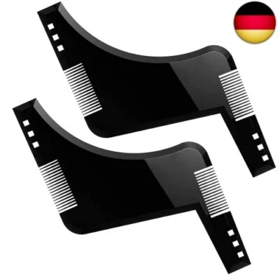 PLABBDPL Bartschablone, 2Pcs Bart-Schablone Bartkamm Bartpflege Bartformen für Kinnbart