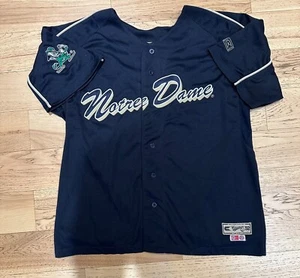 VINTAGE COLOSSEUM NOTRE DAME FIGHTING IRISH BASEBALL JERSEY SIZE XXL RARE - Picture 1 of 8