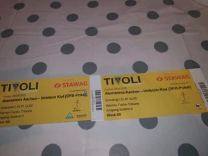 2 Tickets DFB Pokal Alemannia Aachen vs Holstein Kiel Block S5 - Bild 1 von 1