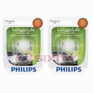 2 pc Philips Front Side Marker Light Bulbs for Mitsubishi 3000GT Cordia cw