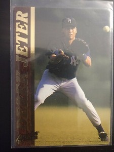 1995 Action Packed #10 Derek Jeter Scouting Report on back. Great Card