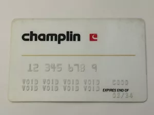 Champlin Petroleum Co. Super Rare SAMPLE Credit Card▪️See Pics▪️Collectible Only - Picture 1 of 2