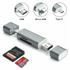 Micro USB OTG auf USB 2.0 Adapter SD-Kartenleser für Macbook Tablets Smartphones