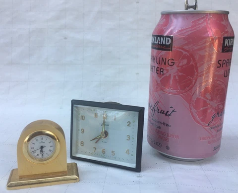 2 Vintage Miniature  Endura & Cenere Japan Alarm Clock Cover