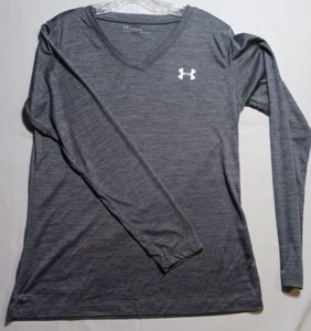 Armour Junior boys or girls gray silky long sleeves shirt heatgear loose L - Picture 1 of 13