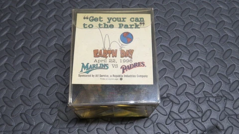 1996 Earth Day Commemorative Florida Marlins Vs. San Diego Padres Baseball! Cover