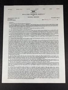 Frank Sutton Sergeant Carter Autograph Signed Contract 3/12/74 PSA GRADE 9 MINT - Picture 1 of 4