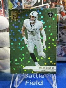 2024 Donruss Elite #61 Maxx Crosby Green Disco Las Vegas Raiders - Bild 1 von 3