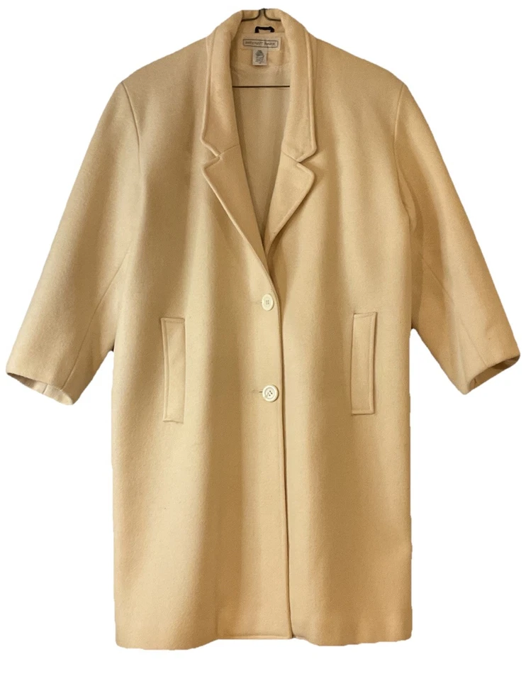 Bryant Park 100% чистой шерсти винтажный длинное платье пальто Уругвай размер 18 - Изображение 1 из 4