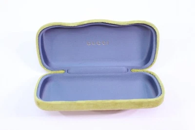 GUCCI Estuche para Gafas Terciopelo Clamshell Gafas Duras Gafas de Sol Verde Musgo Viaje Foto 1 de 4
