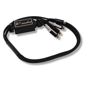 Perilla de bajo oficial B2 Audio carcasa de aluminio 30" RCA negra con logotipo B2 - Imagen 1 de 8