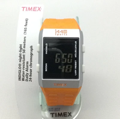 Reloj Deportivo Timex 1440 Mujer T5F701 31mm Tono Plateado Soporte Original Batería Nueva Foto 1 de 4