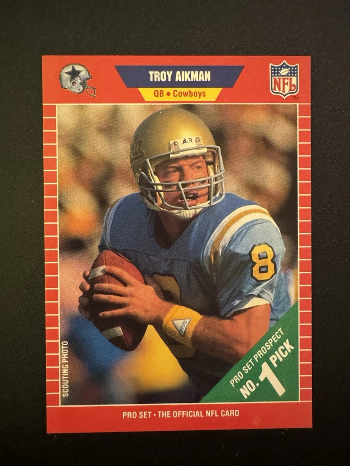 1989 Pro Set - Troy Aikman #490 (RC) - Image 1 of 2