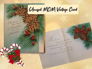 Unbenutzter Vintage MCM Weihnachtsgruß - Bild 1 von 3
