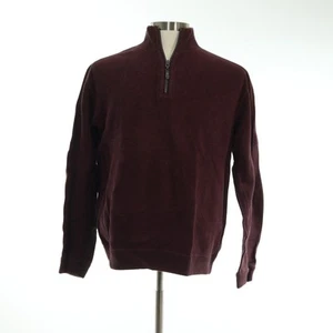 Tommy Bahama Men's Red Reversible 1/4 Zip Pullover Mock Neck Sweater Size Medium - Picture 1 of 8