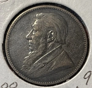 1892 South Africa Silver Shilling, Free Shipping - Picture 1 of 4