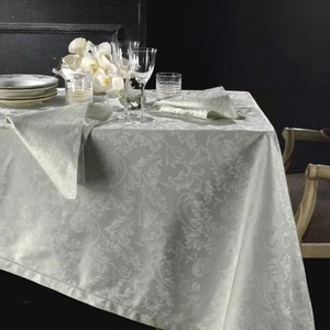 PIAZZA PITTI tablecloth 150x180 cm in Flanders with 6 Manuela pearl gray napkins - Picture 1 of 1