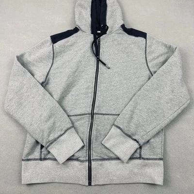 Chaqueta Carbono 2 Cobalto Hombre Gris Medio Cremallera Sólida Forro Piel Tejido Borde Bolsillos M Foto 1 de 4