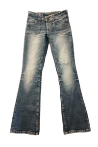 Pantalones de mezclilla H&M para niñas talla 16 bootcut pierna cintura baja 28" cintura 31" entrepierna  - Imagen 1 de 7