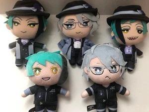 Twisted Wonderland OCTAVINELLE mini mascotte Olush set di 5 Azul Floyd Jade Giappone - Foto 1 di 5